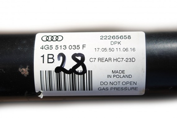 AUDI A6 4G AMORTYZATOR 4G5513035F TELESKOP tył amory mcpherson tylny 2 szt. amor 4G5 513 035 SEDAN  LIFT C7 8K0511115 4G5513035