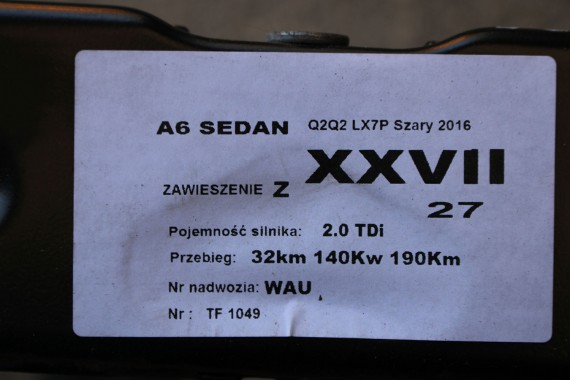 AUDI A6 4G C7 SANKI TRAWERSA 4G0399315L PRZÓD BELKA ZAWIESZENIA przednia przednie 4G0399315J podpora 4G0399315K 4G0 399 315 L A7