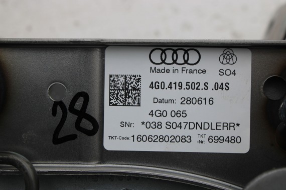 AUDI A6 A7 4G C7 KIEROWNICY KOLUMNA 4G0419502S 4G0 419 502 S przekładnia kierownicza 4G1419753C 4G1419523B 4G0419502D 4G0419502J