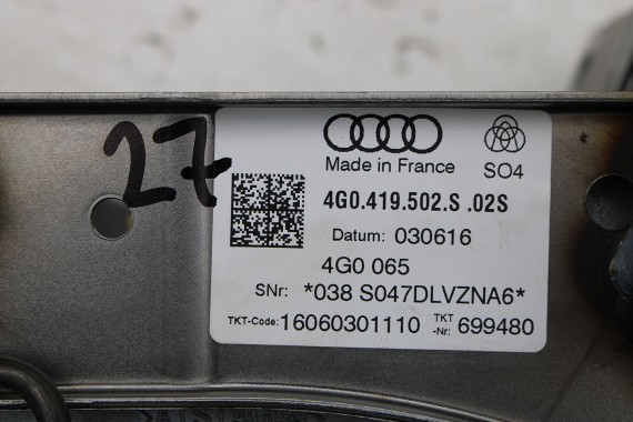 AUDI A6 A7 4G C7 KIEROWNICY KOLUMNA 4G0419502S 4G0 419 502 S przekładnia kierownicza 4G1419753C 4G1419523B 4G0419502D 4G0419502J