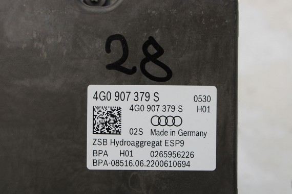 AUDI A6 POMPA ABS 4G0907379S hamulcow 4G0614517AK agregat BEF 4G0614517AM 4G0614517BA 4G0907379T 4G0998375AD A7 4G8 FL LIFT