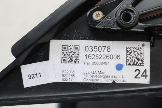 AUDI A6 LUSTERKO DRZWI LEWE 12pin LX7P 4G zewnętrzne 12 pinów kabli Q2Q2 metallic 	Szary 4G1857409AB 4G1857409AE 4G1857409BE
