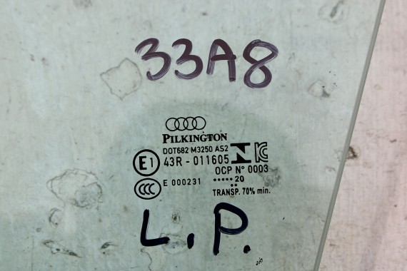 AUDI A8 4N SZYBA DRZWI LEWA PRZEDNIA PRZÓD 4N0845021 4N0 845 021 drzwiowa boczna 4N DN E1 AS2 4N0845022 4N0 845 022