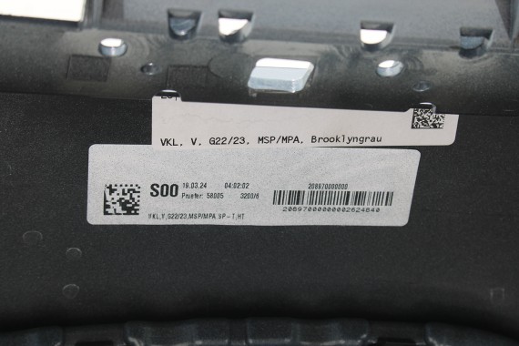 BMW 4 G22 G23 ZDERZAK PRZEDNI PRZÓD M pakiet 8076713 Kolor: C4P Brooklyn grau metallic Szary 63178089525 63178089526 51118076713