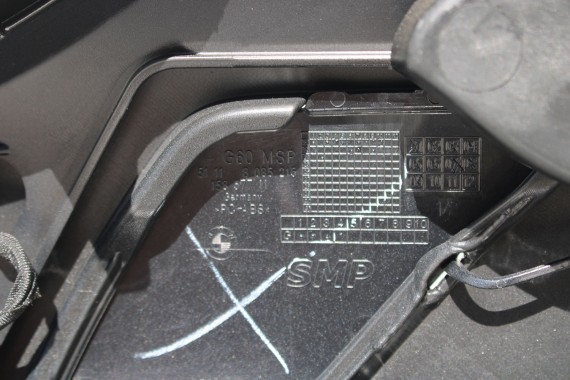BMW 5 G60 ZDERZAK PRZEDNI PRZÓD 475 Black-sapphire Czarny 8084653 G61 M PAKIET 51118084653 8084655 8084656 8084629 9879291