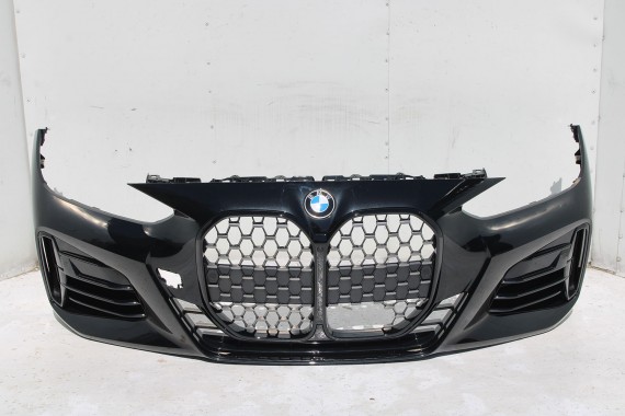 BMW 4 G22 G23 ZDERZAK PRZEDNI PRZÓD M pakiet Kolor: 475 Black-sapphire Czarny M pakiet M POWER 63178089525 63178089526 8076713