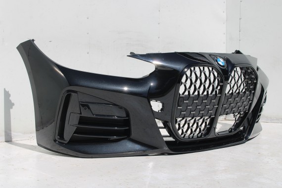 BMW 4 G22 G23 ZDERZAK PRZEDNI PRZÓD M pakiet Kolor: 475 Black-sapphire Czarny M pakiet M POWER 63178089525 63178089526 8076713