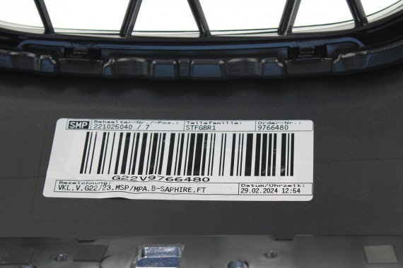BMW 4 G22 G23 ZDERZAK PRZEDNI PRZÓD M pakiet Kolor: 475 Black-sapphire Czarny M pakiet M POWER 63178089525 63178089526 8076713