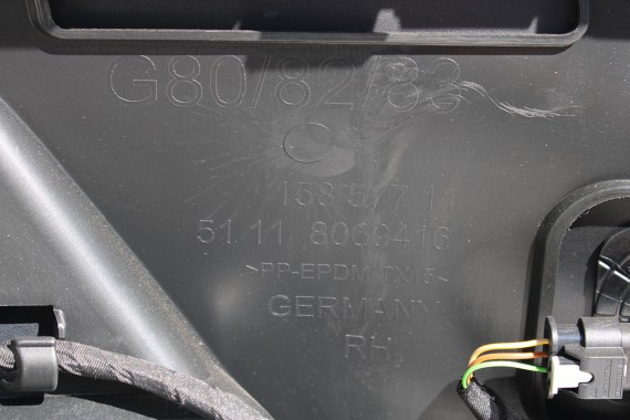 BMW M3 M4 G82 G83 ZDERZAK PRZEDNI PRZÓD M Competition M pakiet C3Z Tansanit-blau Niebieski M pakiet M POWER G80 G81 3 4