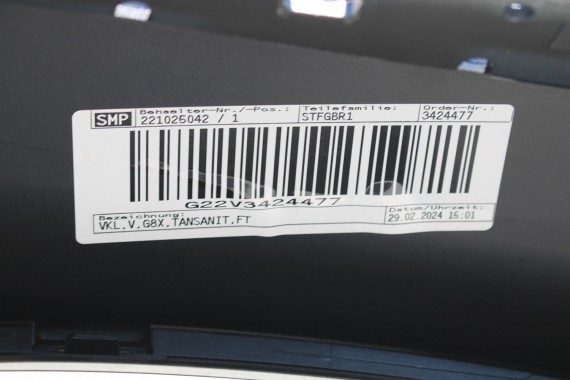BMW M3 M4 G82 G83 ZDERZAK PRZEDNI PRZÓD M Competition M pakiet C3Z Tansanit-blau Niebieski M pakiet M POWER G80 G81 3 4