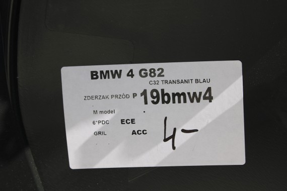 BMW M3 M4 G82 G83 ZDERZAK PRZEDNI PRZÓD M Competition M pakiet C3Z Tansanit-blau Niebieski M pakiet M POWER G80 G81 3 4