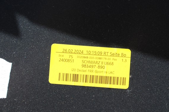 BMW iX i20 ZDERZAK TYŁ TYLNY M pakiet C35 Kolor Blue Ridge Mountain 51128081542 51128737824 51129878961 51129878962 51129491667