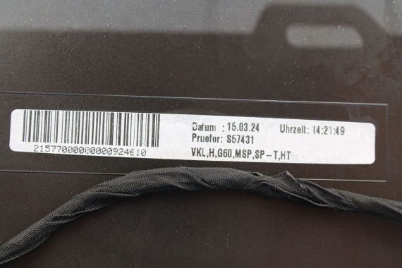 BMW 5 G60 ZDERZAK TYŁ TYLNY M pakiet Kolor: 416 Carbon-schwarz Czarny MSP M POWER 51128084866 51128084713 51128085225 8084866