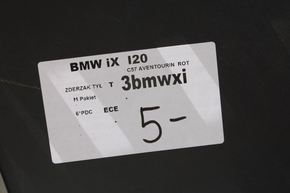 BMW iX i20 ZDERZAK TYŁ TYLNY M pakiet C57 AVENTURINROT III 51128081542 51128737824 51129878961 51129878962 51129491667 IX