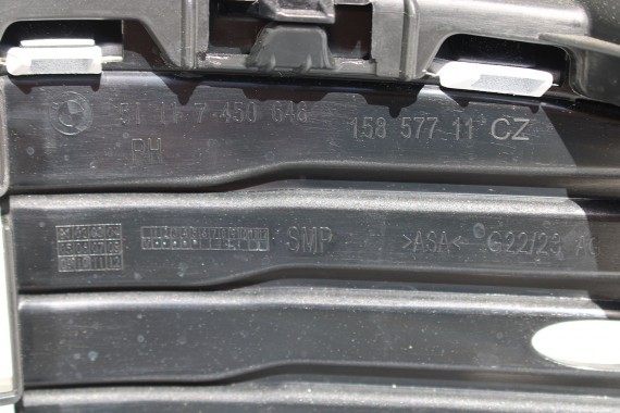BMW 4 G22 G23 ZDERZAK PRZEDNI PRZÓD Kolor: A96 Mineral-weiss metallic Biały 63178089525 63178089526 USA 7450645  7450646 7451299