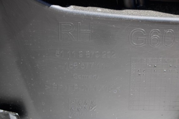BMW 5 G60 ZDERZAK PRZEDNI PRZÓD 475 Black-sapphire metallic Czarny 51119879291 USA 9879291 G61 BASIC 51119879292 51119879279