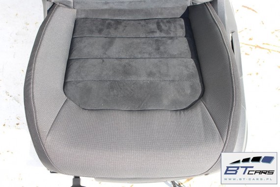 VW GOLF 7 SPORTSVAN FOTELE KOMPLET FOTELI siedzeń siedzenia fotel tapicerka 510 welur + alcantara kolor antracyt
