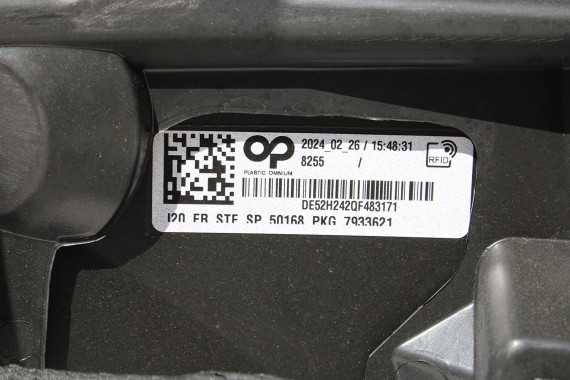 BMW iX i20 ZDERZAK PRZEDNI PRZÓD M pakiet Kolor: 475 Black-sapphire metallic Czarny M POWER USA 7983621 9879666 9879665 9492524