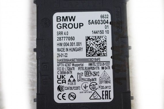 BMW X1 U11 MODUŁ STEROWNIK 6632 5A60304 01 66 32 5A60304 01 66325A60304 czujnik radarowy bliskiego zasięgu przód 5A55118 5A4DAA3