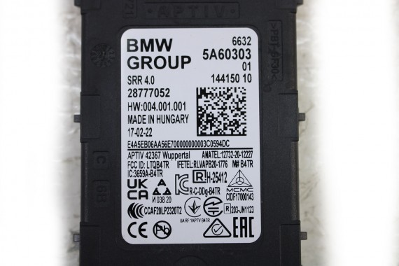 BMW X1 U11 MODUŁ STEROWNIK 6632 5A60304 01 66 32 5A60304 01 66325A60304 czujnik radarowy bliskiego zasięgu tył 5A55119 5A4DAA4