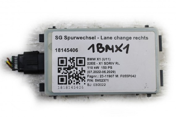 BMW X1 U11 MODUŁ STEROWNIK 6632 5A60304 01 66 32 5A60304 01 66325A60304 czujnik radarowy bliskiego zasięgu tył 5A55119 5A4DAA4