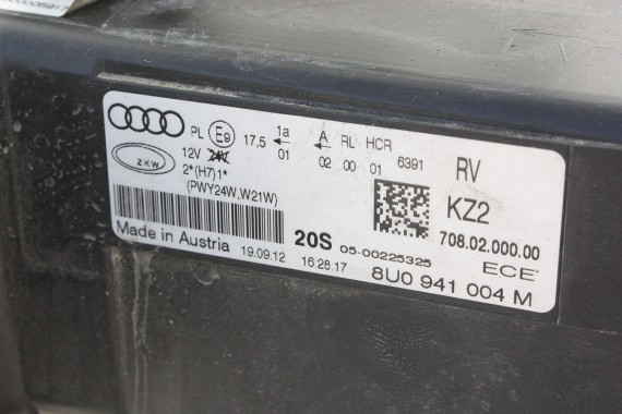 AUDI Q3 PRZÓD maska błotniki zderzak pas przedni lampy wzmocnienie błotnik lampa 8U 8U0 L8 	LZ9Y 	Czarny phantom Czarny