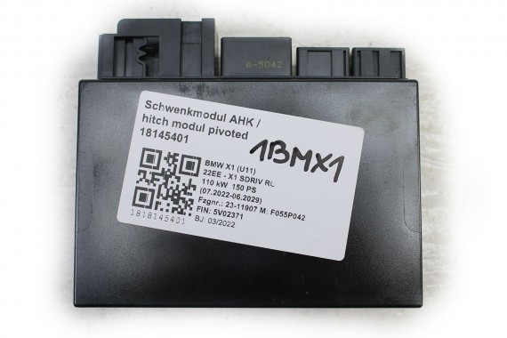 BMW X1 U11 HAK HOLOWNICZY 5A481D4 + BELKA TYŁ tylna zderzaka  51 12 5A481D4 10077654002 165867 + moduł 5A63E20 5A64D38