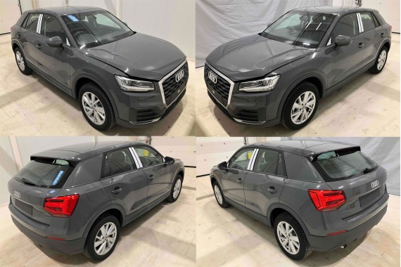 AUDI Q2 DRZWI LEWE PRZÓD + TYŁ STRONA LEWA przednie + tylne 2 sztuki Kolor: G3G3 LX7M Nanograu Szary  81A 81A831051 81A833051