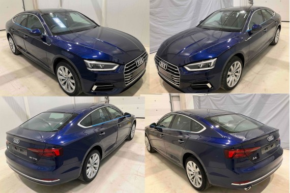 AUDI A5 SPORTBACK DRZWI LEWE PRZÓD + TYŁ STRONA LEWA przednie tylne 2 sztuki 8W F5 Kolor 2D2D LX5H Niebieski 8W8831051 8W8833051