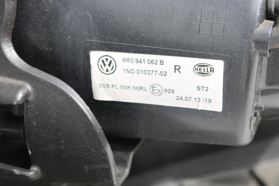 VW POLO PRZÓD Bluemotion 6R L041maska błotniki zderzak pas przedni lampy wzmocnienie lampa błotnik 6R Kolor: L041 - czarny 6R0