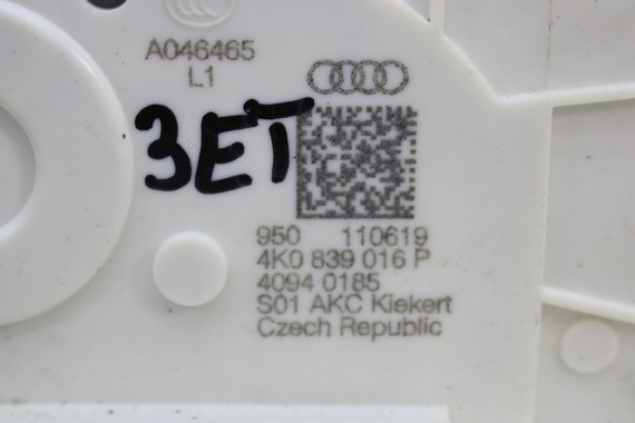 AUDI ZAMEK DRZWI 4K0839015P 4K0839016P TYŁ TYLNY STRONA PRAWA LEWA TYLNA 4KE 839 015 P 4KE 839 016 P lewy prawy ETRON drzwiowy