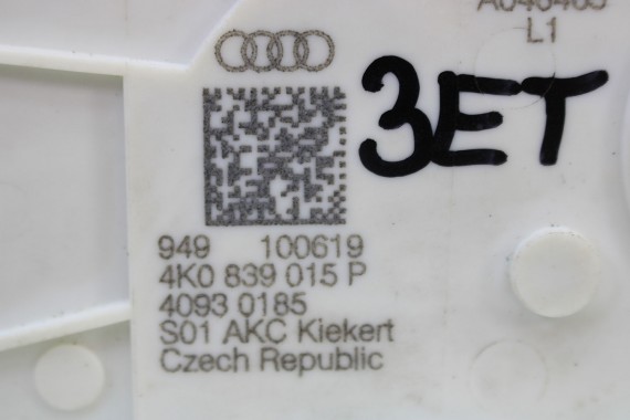 AUDI ZAMEK DRZWI 4K0839015P 4K0839016P TYŁ TYLNY STRONA PRAWA LEWA TYLNA 4KE 839 015 P 4KE 839 016 P lewy prawy ETRON drzwiowy