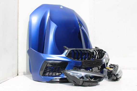 BMW 8 M8 F93 PRZÓD maska błotniki zderzak przedni błotnik lampa LASER 490 Sonderlackierung Niebieski 441 600PS lampy Competition