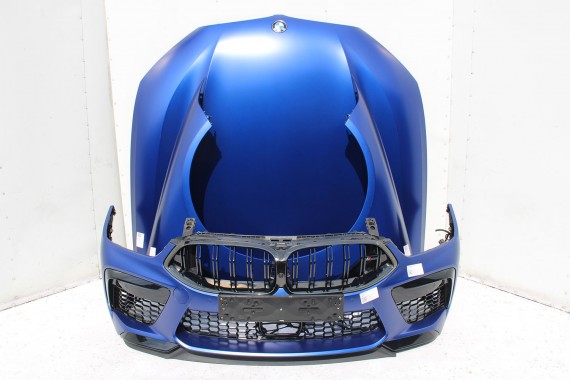 BMW 8 M8 F93 PRZÓD maska błotniki zderzak przedni błotnik lampa LASER 490 Sonderlackierung Niebieski 441 600PS lampy Competition