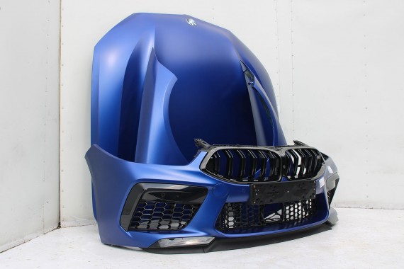 BMW 8 M8 F93 PRZÓD maska błotniki zderzak przedni błotnik lampa LASER 490 Sonderlackierung Niebieski 441 600PS lampy Competition