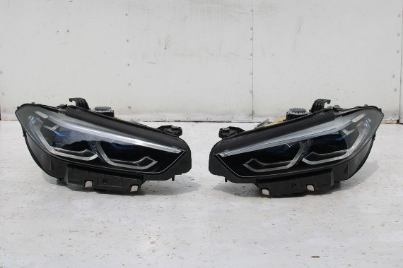 BMW 8 M8 F93 PRZÓD maska błotniki zderzak przedni błotnik lampa LASER 490 Sonderlackierung Niebieski 441 600PS lampy Competition