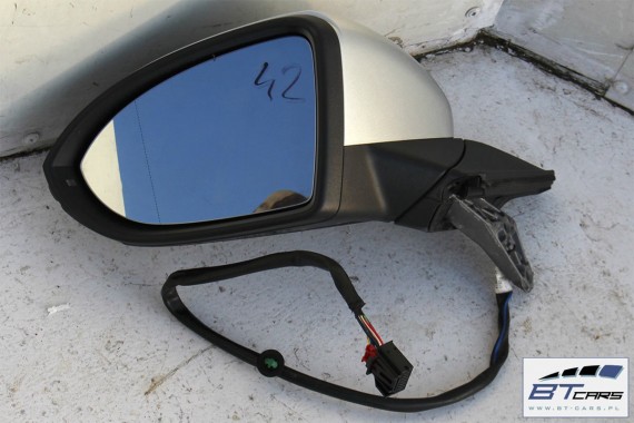 VW GOLF VII 7 LUSTERKO DRZWI LEWE 9 PIN zewnętrzne pinów kabli przewodów el.składan 9pin 5G LA7W - srebrny (silber)