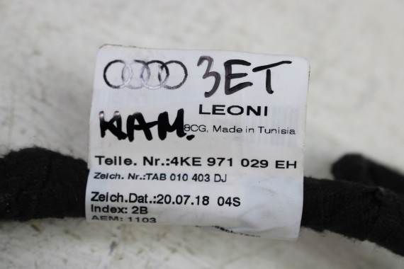 AUDI E-TRON WIĄZKA ELEKTRYCZNA DRZWI 4KE971029EH 4KE971030CD instalacja przód przednia kamera 360 4*4  ETRON 4KE 971 029 EH