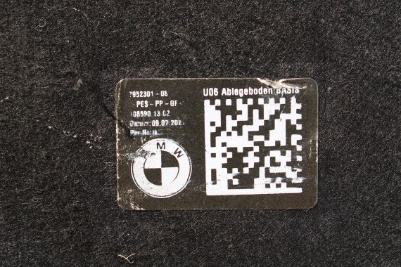 BMW 2 U06 PÓŁKA TYLNA TYŁ BAGAŻNIKA 7952301 czarna 51467952301 51 46 7952301 ACTIVE TOURER 7952301 7952301 7952301 51467952301