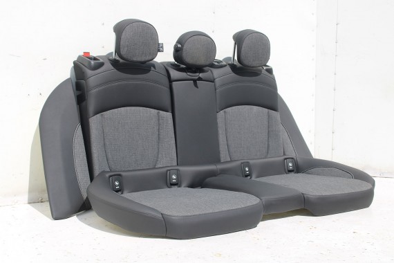 MINI CLOUBMAN F54 FOTELE KOMPLET FOTELI siedzeń siedzenia tapicerka +boczki drzwiowe KDE1 Stoff/Leatherette Pearl/carbon-black
