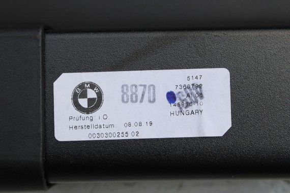 MINI COUNTRYMAN F54 ROLETA TYŁ BAGAŻNIKA 7360792 TYLNA czarny 51477360792 51 47 7360792 COOPER 7360792 7360792 7360792 7360792