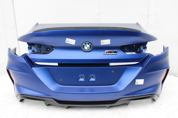 BMW 8 M8 F93 TYŁ ZDERZAK + KLAPA BAGAŻNIKA + LAMPY lampa tylny 490 Sonderlackierung Niebieski 41007483659 51128082803 8070742