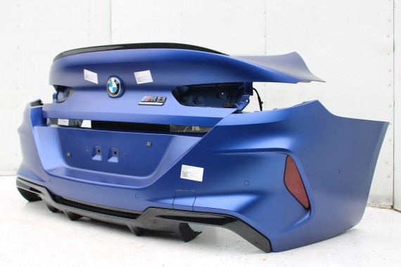 BMW 8 M8 F93 TYŁ ZDERZAK + KLAPA BAGAŻNIKA + LAMPY lampa tylny 490 Sonderlackierung Niebieski 41007483659 51128082803 8070742