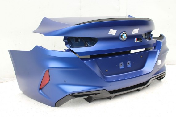 BMW 8 M8 F93 TYŁ ZDERZAK + KLAPA BAGAŻNIKA + LAMPY lampa tylny 490 Sonderlackierung Niebieski 41007483659 51128082803 8070742
