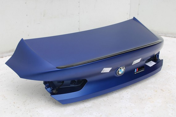 BMW 8 M8 F93 TYŁ ZDERZAK + KLAPA BAGAŻNIKA + LAMPY lampa tylny 490 Sonderlackierung Niebieski 41007483659 51128082803 8070742