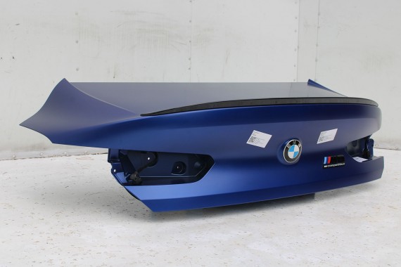 BMW 8 M8 F93 TYŁ ZDERZAK + KLAPA BAGAŻNIKA + LAMPY lampa tylny 490 Sonderlackierung Niebieski 41007483659 51128082803 8070742