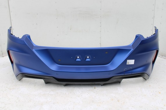 BMW 8 M8 F93 TYŁ ZDERZAK + KLAPA BAGAŻNIKA + LAMPY lampa tylny 490 Sonderlackierung Niebieski 41007483659 51128082803 8070742