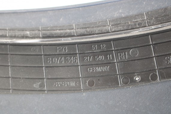BMW 8 M8 F93 TYŁ ZDERZAK + KLAPA BAGAŻNIKA + LAMPY lampa tylny 490 Sonderlackierung Niebieski 41007483659 51128082803 8070742