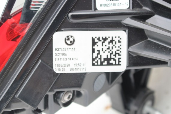 BMW 8 M8 F93 TYŁ ZDERZAK + KLAPA BAGAŻNIKA + LAMPY lampa tylny 490 Sonderlackierung Niebieski 41007483659 51128082803 8070742