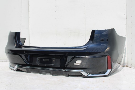 BMW 7 G70 ZDERZAK TYŁ TYLNY M pakiet 416 Kolor: Carbon-schwarz Czarny 51128081542 M POWER 66205A1A269 51128081511 5A74568 chrom